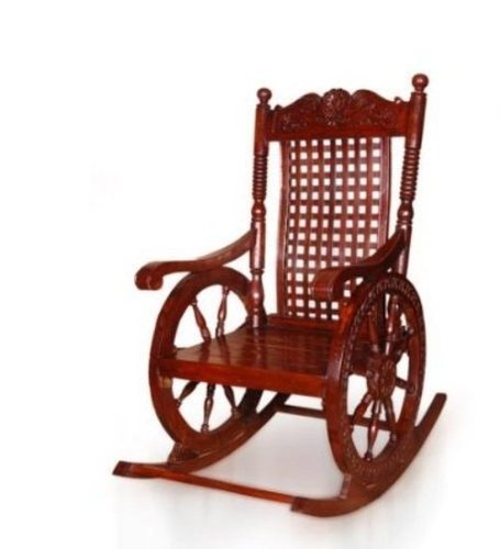 Desi Karigar Grandpa Rocking Chair (Brown, 43 X 24 X 37 Inch)