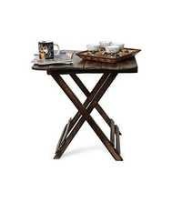 Desi Karigar Wooden Beautiful Design Folding Table For Living Room Size(LxBxH-23.5x23x24.5) Inch