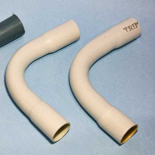 White PVC Electrical Bends