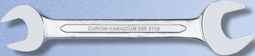 Double Ended Open Jaw Spanner - Chrome Vanadium Steel, 5/16X3/8 Inches (14x17 mm) | Versatile Tool for Efficient Applications