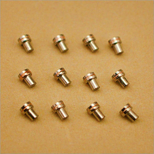 Tungsten contact rivets