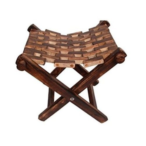 Desi Karigar Wooden Foldable Stool/Chair/Table Made From Natural Wood