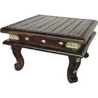 Desi Karigar Wooden Chowki For Home Decor