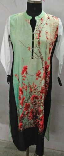 Floral Digital Print Long Kurti