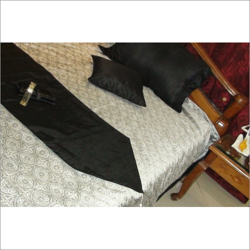 Designer Bed Sheet - Cotton, Queen/King Size, Black | Durable Fabric, Elegant Floral Pattern, Easy Care, Soft Comfort, Luxurious Feel