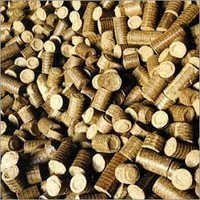 Groundnut Shell Briquettes - Made From Groundnut Shells, 60mm Diameter, Cylindrical Shape | High Calorific Value, Low Moisture Content, Uniform Combustion
