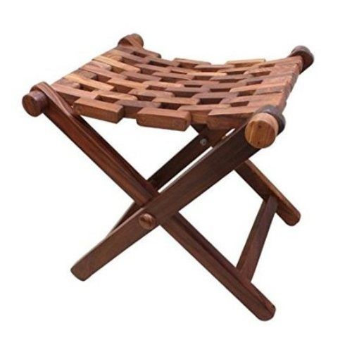 Desi Karigar Wooden Foldable Stool/Chair