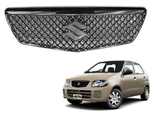 Bentley Grill - ABS Plastic Upper Grill for Maruti Suzuki Alto, Chrome Finish, Stylish Design