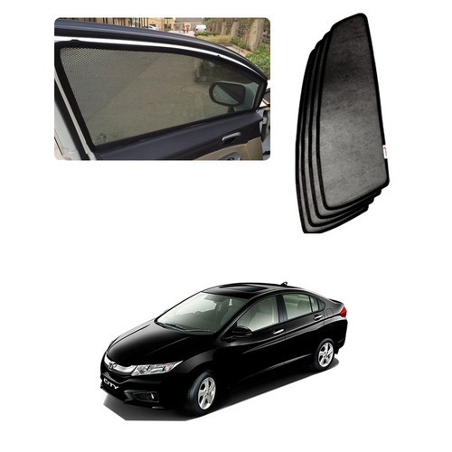 Sun Shades - Mesh Cloth, Custom Fit, Black | UV Protection, Heat Reduction, Full Coverage, Magnet Attachment, Set of 4