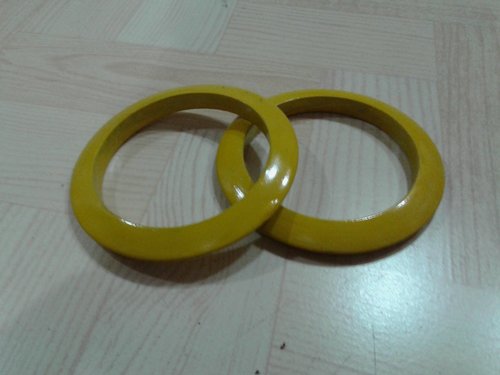 Desi Karigar Wooden Bangles - Yellow ( Yellow, 2.5 inch )