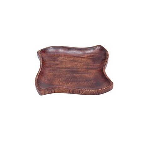 Desi Karigar Wooden Kitchen Ware Dry Fruits Tray & Snacks Medium Size.