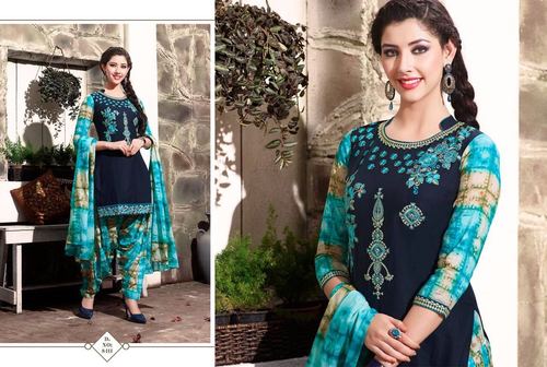 Blue Buy Designer Readymade Salwar Suit Online