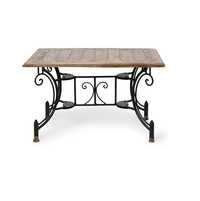 Desi Karigar Wood & Iron Handmade Design Coffee Table Size(LxBxH-30x20x18) Inch