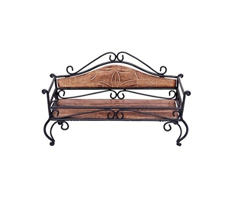 Desi Karigar Wooden and Iron home décor Antique rack Pack of 1