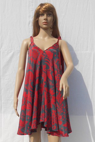 Vintage Silk Saree Dress - Free Size Nice Assorted Colors | Breathable, Comfortable, Anti-Wrinkle, OEM Service