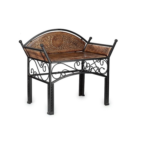 Desi Karigar Vintgae Wooden Lounge Chair Sethi