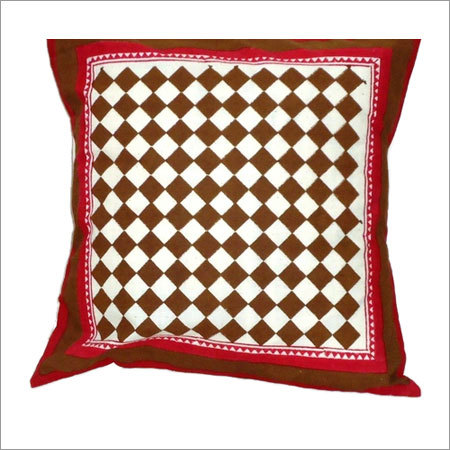 Hand Plain Printed Cushion Cover
