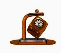 Square Metal Hanging Clock