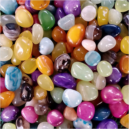 Wholesale Polished Onyx Agate Pebbles Multi Color Glossy Waterproof Home Decor From Gujarat JILANI AGATE and GEMS EXPORT