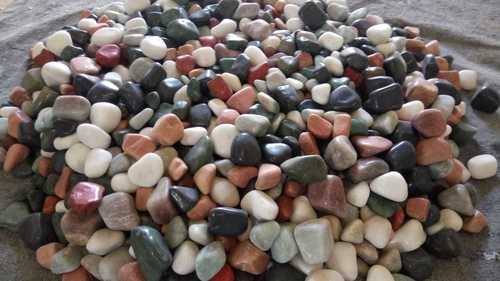 Mix Color Big Size Natural glossy high Polished Pebbles Stone