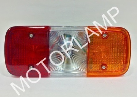 Tail Light Assembly - Plastic 15x10cm Red Amber Clear, Durable Bright Easy Install 12V 21W