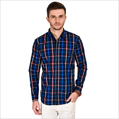 Stylish Check Shirts Navy