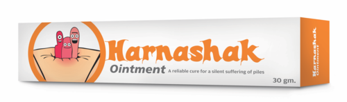 Harnashak Ointment - 30gm Herbal Cream for Piles Care | Non-Hazardous, Smooth Texture, Anti-Bacterial, Effective for All Skin Types
