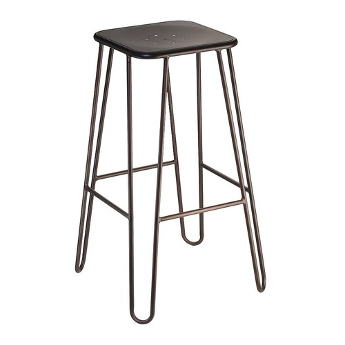 Wooden Square Hairpin legs bar stool