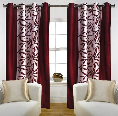 fancy polyester 2 piece door curtain