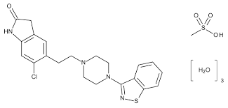 Ziprasidone mesylate trihydrate