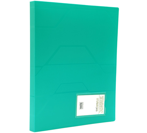 Conference Companion - Polypropylene A4 Size Green, Opaque Matte, Expandable Pocket, Name Card Slot