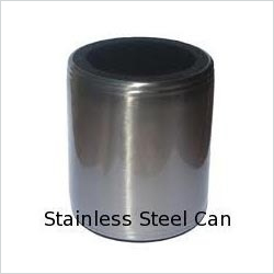 Stainless Steel Can - 500ml, Diameter 7cm, Height 10cm | Durable, Lightweight, Leakproof, Stylish, Reusable, Easy to Clean, Brushed Finish