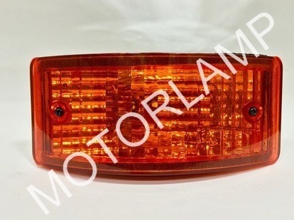 Indicator Assembly - Plastic, 100x50x20mm, Amber, 12V 5W | Bright Cool Light, Compact Design, Strong Case, Easy Operation