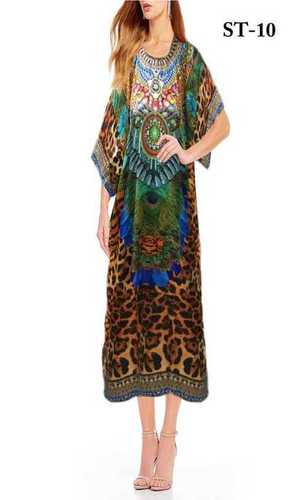 Digital Print Fancy Ladies Kaftan