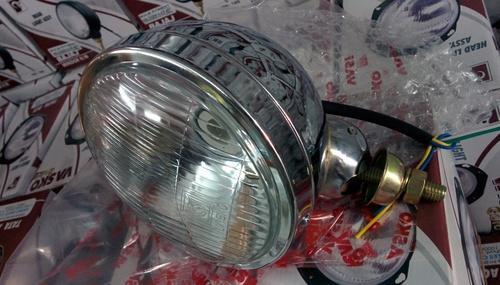 Head Light Assembly (Right Side) - Glass, Metal, 10x5x7 cm, Halogen 12V 60W | Bright Light, Durable, Easy Install, Improved Visibility