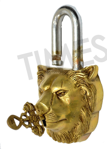 Brass Lion Pad Lock