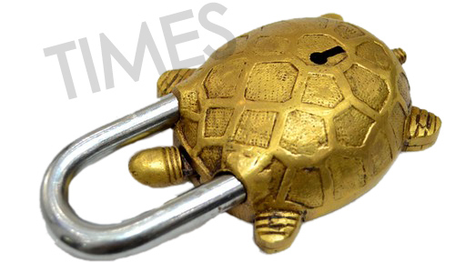 Brass Tortoise Pad Lock