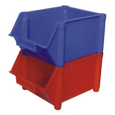 FPO Storage Bins - Plastic, 170x120x85mm | Stable Welded Design, High-Density Small-Component Storage, Semi-Open Bins on Both Sides