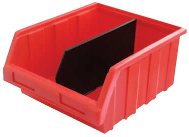 Industrial Bins - 250 x 180 x 130 mm CRATE-60 with Partition | Ideal for Efficient Organization and Storage Solutions