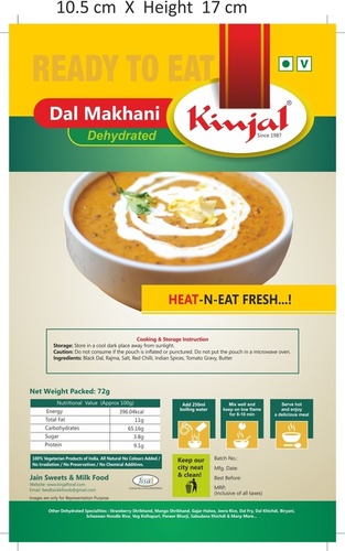 Dal Makhani - Bag Packaging, Sweet and Salty Taste | Ideal for Party & Restaurant Use