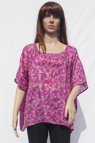 Summer Assorted Colours Silk Beachwear Casual Tops