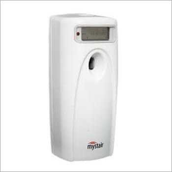 Air Freshner Dispenser LCD With Refill - 7.5x6x17.5 cm, White, 100 ml | Programmable, Lockable, Odour Control, 200 sq. Ft Coverage
