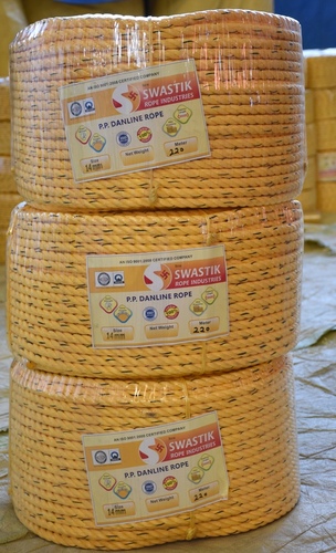 Marine Danline Ropes - Polypropylene 4-32 mm Diameter | Excellent Strength UV Resistant Anti-Abrasion Shock Absorption