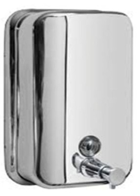 Soap Dispenser - Stainless Steel, 1000 ml Capacity | Locking Refill, Inspection Window, Wall Mount Bracket