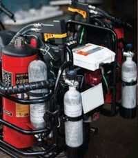 Bike Mounted Water Mist Fire Extinguisher