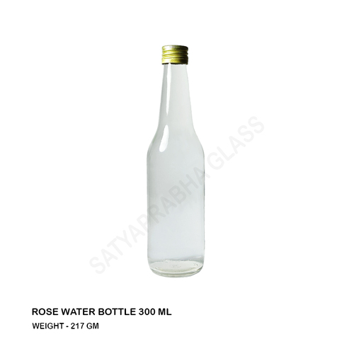 300 Ml Rose Water Bottle - Color: Transparent