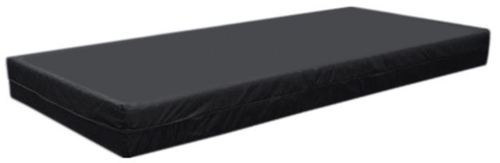 Mattress - Polyurethane Foam Rexine Cover, 75x35x4 Inch, Black | Comfortable Durable Hospital Bed Use