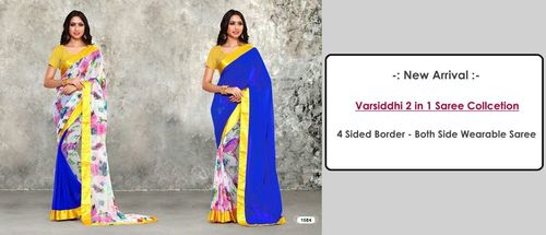 Dark B;ue Saree