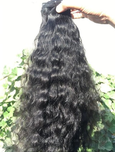 Indian Human Hair - Customized Length, Natural Black and Brown Colors | Machine Weft Hair, Soft and Shiny, Straight, Wavy, Curly Styles, Safe Packaging