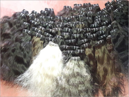 Indian Natural Black Wefted Hair